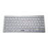 Thumbnail 2 : Xclio Sleek Portable Mini Bluetooth Keyboard Silver with White Keys for PC/MAC/Android/Smart TV