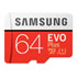 Thumbnail 1 : Samsung EVO Plus 64GB 4K Ready MicroSDXC Memory Card UHS-I U1 with SD Adaptor