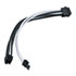 Thumbnail 1 : SilverStone 30cm 8-pin to PCIe 8-pin (6+2) Extension Power Cable - Black & White
