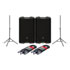 Thumbnail 1 : Mackie SRT212 - 12" Powered Loudspeakers, Adam Hall Stands & Stagg Leads