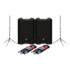 Thumbnail 1 : Mackie SRT210 - 10" Powered Loudspeakers, Adam Hall Stands & Stagg Leads