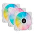 Thumbnail 1 : Corsair iCUE SP120 RGB ELITE White Triple 120mm PWM Fan Expansion Pack with Lighting Node CORE