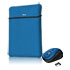 Thumbnail 1 : Xclio Yvo 2-in-1 Set: Reversible 15.6" Laptop Sleeve & Wireless Mouse - Blue
