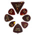 Thumbnail 1 : Fender - Celluloid Shape Medley Guitar Plectrums, All Shapes, 8-Pack