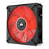 Thumbnail 3 : Corsair ML120 LED ELITE 120mm Red LED Fan Single Pack Black