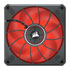 Thumbnail 4 : Corsair ML120 LED ELITE 120mm Red LED Fan Single Pack Black