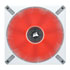 Thumbnail 2 : Corsair ML140 LED ELITE 140mm Red LED Fan Single Pack White