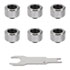 Thumbnail 1 : Thermaltake Pacific C-Pro G1/4 Compression Fitting Chrome 6 Pack