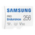 Thumbnail 1 : Samsung Pro Endurance 256GB 4K Ready MicroSDXC Memory Card UHS-I U3 with SD Adapter