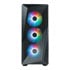 Thumbnail 3 : CoolerMaster CMP 520 Mid Tower TG PC Case - Black