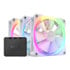 Thumbnail 1 : NZXT F120 RGB 120mm PWM Fan 3 Pack with Controller White