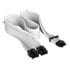 Thumbnail 1 : Corsair Premium White Individually Sleeved 16-Pin PCIe 5.0 PSU Cable