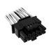 Thumbnail 2 : CORSAIR Premium Black/White Individually Sleeved 16-Pin PCIe 5.0 PSU Cable