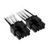 Thumbnail 3 : CORSAIR Premium Black/White Individually Sleeved 16-Pin PCIe 5.0 PSU Cable