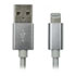 Thumbnail 1 : Scan 1M USB 2.0 to Lightning Silver Braided Cable MFI Certified