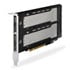 Thumbnail 1 : ICY DOCK 2 Bay M.2 NVMe SSD to PCIe 4.0 x8 Mobile Rack Enclosure
