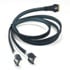 Thumbnail 1 : 1m SlimSAS 8i to 2x MCIO 4i 38P Cable