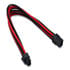 Thumbnail 1 : Xclio Black and Red 6+2 Pin Braided PCIe Cable