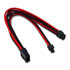 Thumbnail 2 : Xclio Black and Red 6+2 Pin Braided PCIe Cable