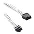Thumbnail 2 : CableMod ModFlex 45cm White Sleeved 8-pin PCIe Cable Extension