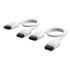 Thumbnail 1 : CORSAIR iCUE LINK 200mm Straight/Straight Cables - White