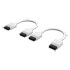 Thumbnail 1 : CORSAIR iCUE LINK 100mm Straight/Straight Cables - White