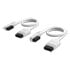 Thumbnail 1 : CORSAIR iCUE LINK 200mm Straight/Slim 90° Cables - White
