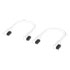 Thumbnail 1 : CORSAIR iCUE LINK 135mm Slim 90°/Slim 90° Cables - White