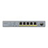 Thumbnail 2 : Zyxel 5-Port GS1350-6HP Smart Managed PoE Gigabit Switch with GbE Uplink