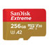 Thumbnail 1 : SanDisk Extreme 256GB Performance A2 V30 UHS-I microSDXC SD Card
