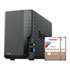 Thumbnail 1 : 16TB Synology DiskStation DS224+ with 2x 8TB N300 Hard Drives