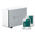 Thumbnail 1 : Synology 2 Bay DS223J Desktop NAS Unit + 2x 8TB Synology HAT3300 HDD