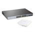 Thumbnail 1 : Zyxel 24-Port GS1350-26HP Smart Managed PoE Gigabit Switch w/ FREE Zyxel NWA90AX