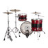 Thumbnail 3 : Ludwig 50th Anniversary Vistalite FAB 22x14", 13x9", 16x16" Shell Pack - Red Sparkle/Smoke