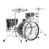 Thumbnail 1 : (Open Box) Ludwig 50th Anniversary Vistalite FAB 22x14", 13x9", 16x16" Shell Pack Smoke/Clear Swirl