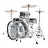 Thumbnail 2 : (Open Box) Ludwig 50th Anniversary Vistalite FAB 22x14", 13x9", 16x16" Shell Pack Smoke/Clear Swirl