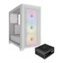 Thumbnail 1 : Corsair 3000D RGB Airflow White Chassis + Corsair RM750 PSU Bundle