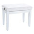 Thumbnail 1 : Roland RPB-300WH Piano Bench, Satin White, Vinyl Seat
