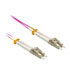 Thumbnail 1 : 5m LC UPC to LC UPC OM4  Multimode Fibre Optic Cable - Erika Violet