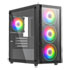 Thumbnail 1 : Vida Lucid Black MicroATX Tower Tempered Glass PC Gaming Case inc 4x ARGB Fans