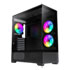 Thumbnail 1 : GameMax Vista Black Mid Tower Tempered Glass PC Gaming Case