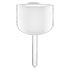 Thumbnail 1 : Meinl 8" Crystal Singing Bowl with Handle, Note B4, Crown Chakra - CSBH8B