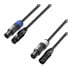 Thumbnail 1 : Adam Hall Cables 5 STAR H PCON D 0150 Hybrid Cable | DMX Neutrik 3-pole XLR x powerCON | 1.5 m