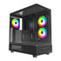 Thumbnail 1 : Montech XR Panoramic Window Mid Tower PC Case with 3x ARGB PWM Fans Black