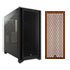 Thumbnail 1 : Corsair 4000D Airflow Black Chassis + Corsair 4000 Series Wooden PC Front Panel (Teak) Bundle