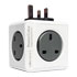 Thumbnail 2 : Allocacoc PowerCube 'Original Monitor' 4-Socket Mains Extension Plug, Grey