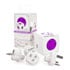 Thumbnail 1 : PowerCube 'Rewirable USB' 4-Socket Travel Plug with 2 x USB-A Ports