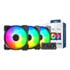Thumbnail 1 : Montech HP140 ARGB PWM 140mm Black Case Fan - 3 Pack w/ Fan Hub