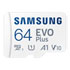 Thumbnail 1 : Samsung EVO Plus 64GB 4K Ready MicroSDXC Card UHS-I U1 with SD Adapter