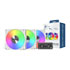 Thumbnail 1 : Montech Metal Pro 12 ARGB PWM 120mm White Case Fan - 3 Pack w/ fan hub
